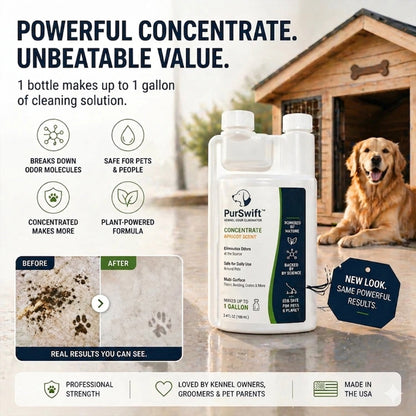 PurSwift™ Kennel Odor Eliminator – Apricot Freshness for Tough Pet Odors