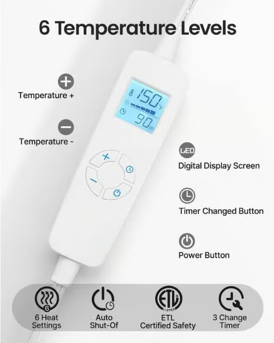 🔥Heating Pad for Back Fatigue Relief Christmas Gifts🎁