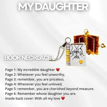 Final 3 Hours: 70%OFF🔥Book Necklace for Granddaughter