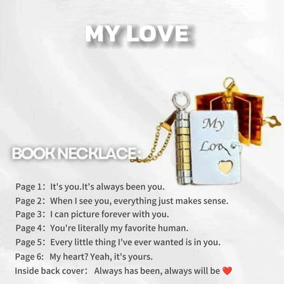 Final 3 Hours: 70%OFF🔥Book Necklace for Granddaughter