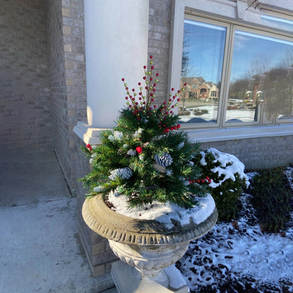 Final Hours 🎄 60% Off Pre-lit Christmas Tree Urn Filler ✨