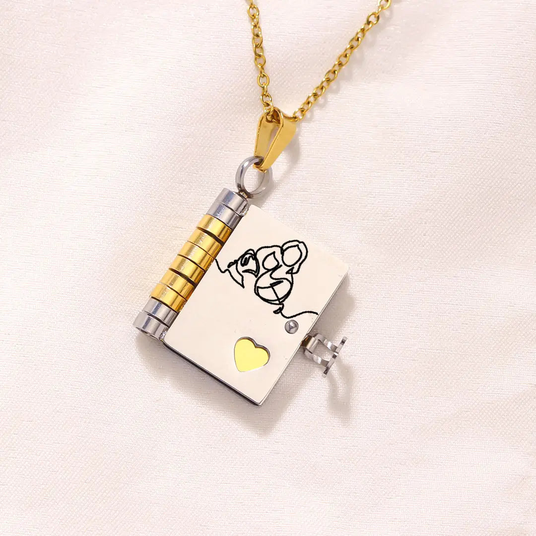Final 3 Hours: 70%OFF🔥Book Necklace for Granddaughter