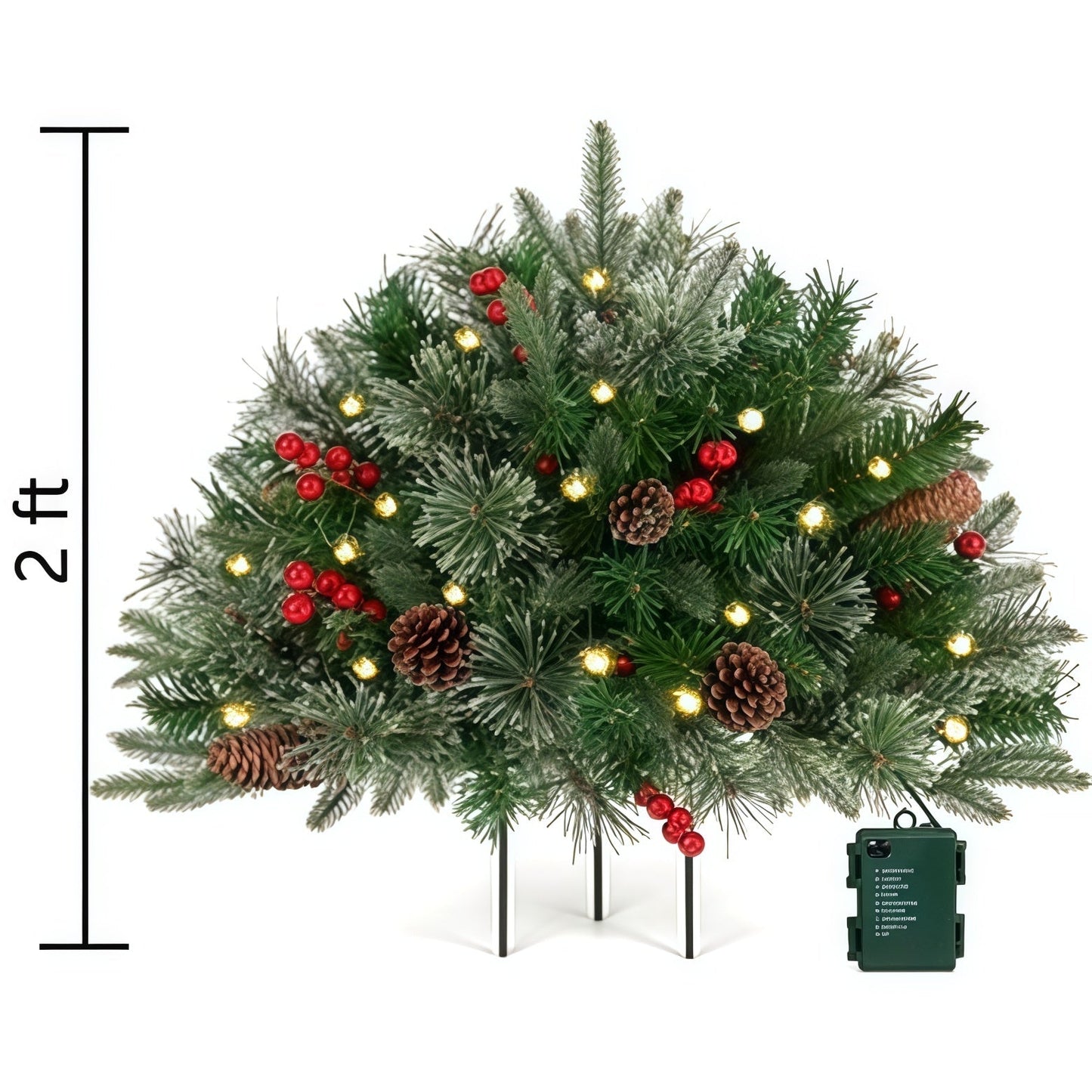 Final Hours 🎄 60% Off Pre-lit Christmas Tree Urn Filler ✨
