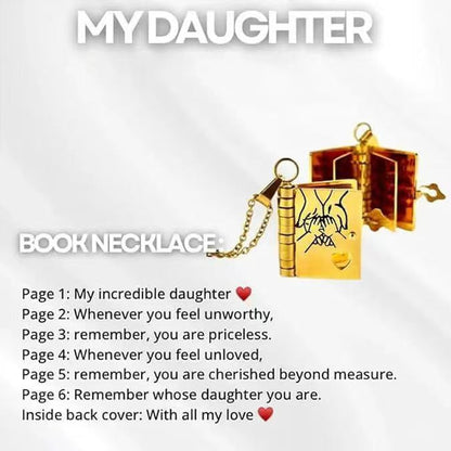 Final 3 Hours: 70%OFF🔥Book Necklace for Granddaughter