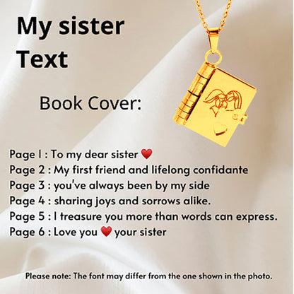 Final 3 Hours: 70%OFF🔥Book Necklace for Granddaughter