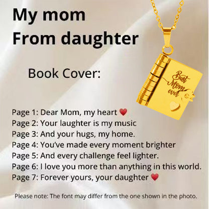 Final 3 Hours: 70%OFF🔥Book Necklace for Granddaughter