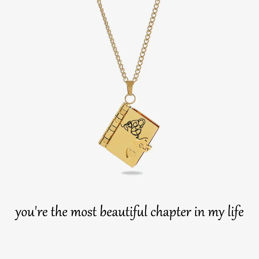 Final 3 Hours: 70%OFF🔥Book Necklace for Granddaughter