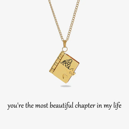 Final 3 Hours: 70%OFF🔥Book Necklace for Granddaughter
