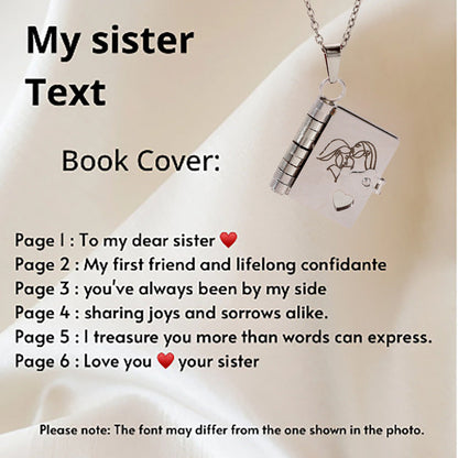 Final 3 Hours: 70%OFF🔥Book Necklace for Granddaughter