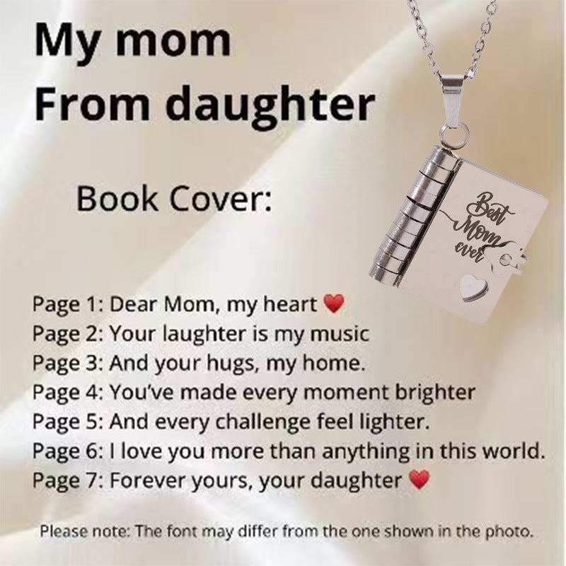 Final 3 Hours: 70%OFF🔥Book Necklace for Granddaughter