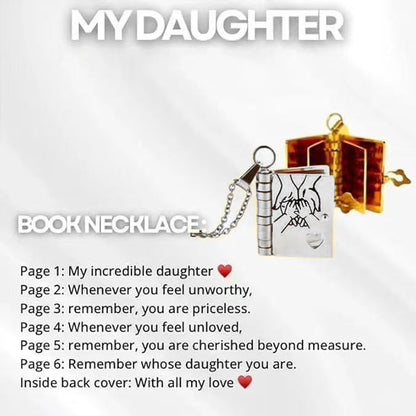 Final 3 Hours: 70%OFF🔥Book Necklace for Granddaughter