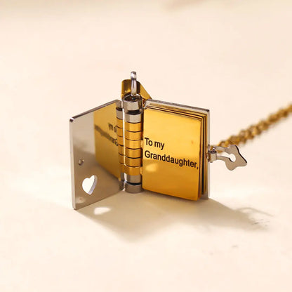 Final 3 Hours: 70%OFF🔥Book Necklace for Granddaughter