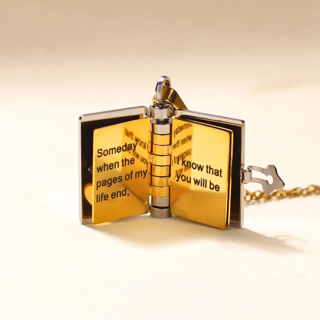 Final 3 Hours: 70%OFF🔥Book Necklace for Granddaughter