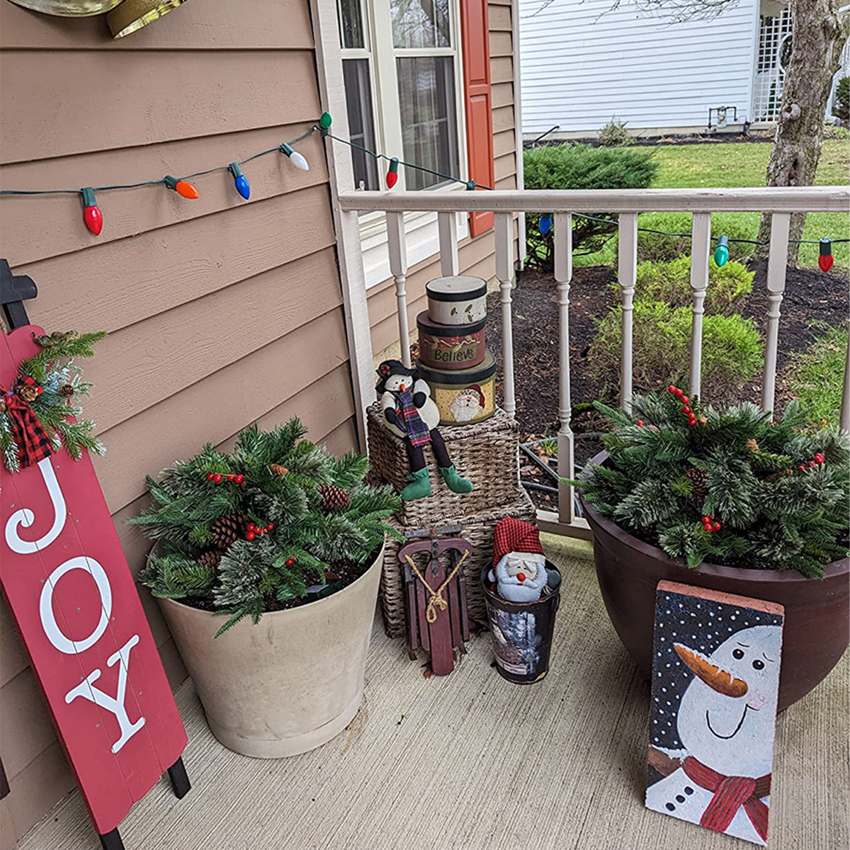 Final Hours 🎄 60% Off Pre-lit Christmas Tree Urn Filler ✨