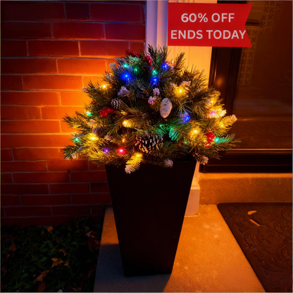 Final Hours 🎄 60% Off Pre-lit Christmas Tree Urn Filler ✨