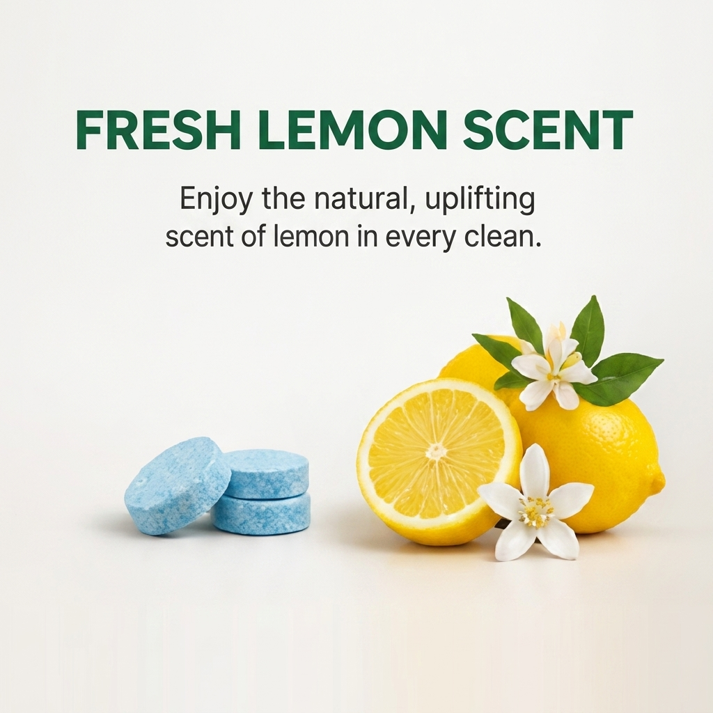 Floor Cleaning Tablets (12 Pack) – Streak-Free, Quick-Dry Lemon Clean