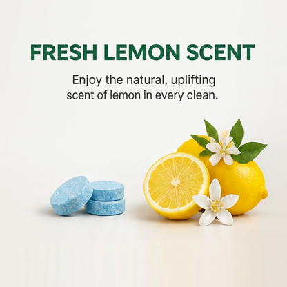 Floor Cleaning Tablets (12 Pack) – Streak-Free, Quick-Dry Lemon Clean